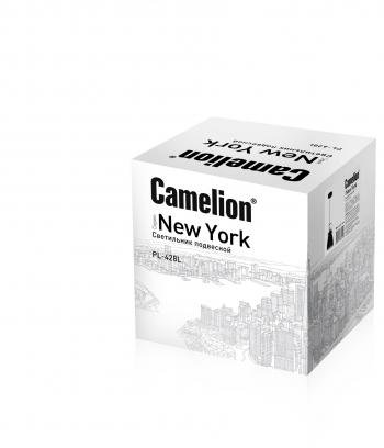 Светильник подвесной металлический Camelion PL-428L C73 Cерый + медь