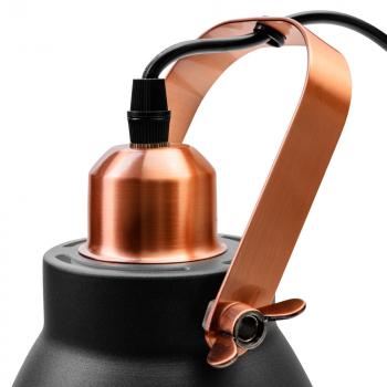 Светильник подвесной металлический Camelion PL-428S-1 C62 чёрный + медь