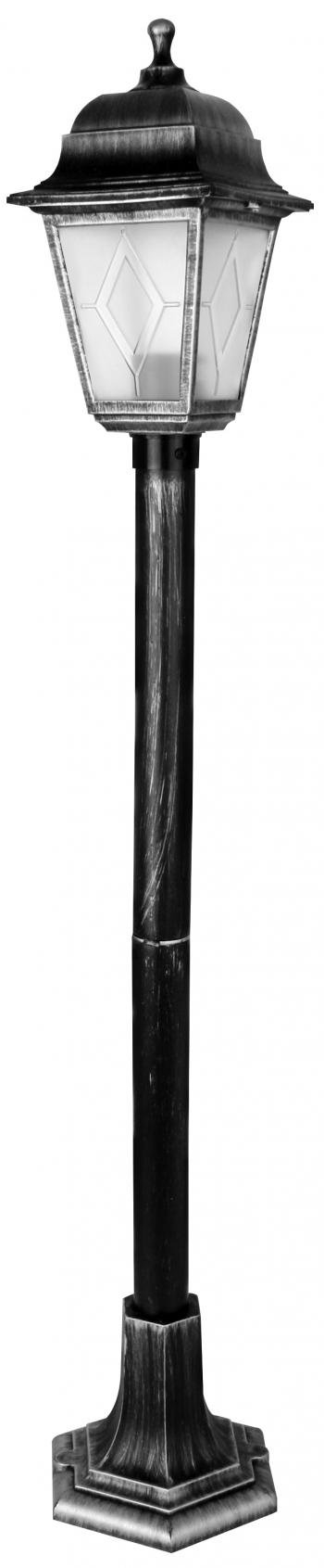 Светильник садово-парковый Camelion PP6201 C42 НТУ 04-60-002 У1 "Оскар 4" чёрный +серебро