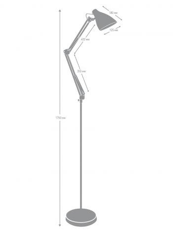 Светильник напольный Camelion KD-332 C02 черный