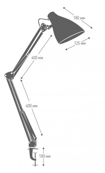Светильник настольный Camelion KD-335 C01 белый