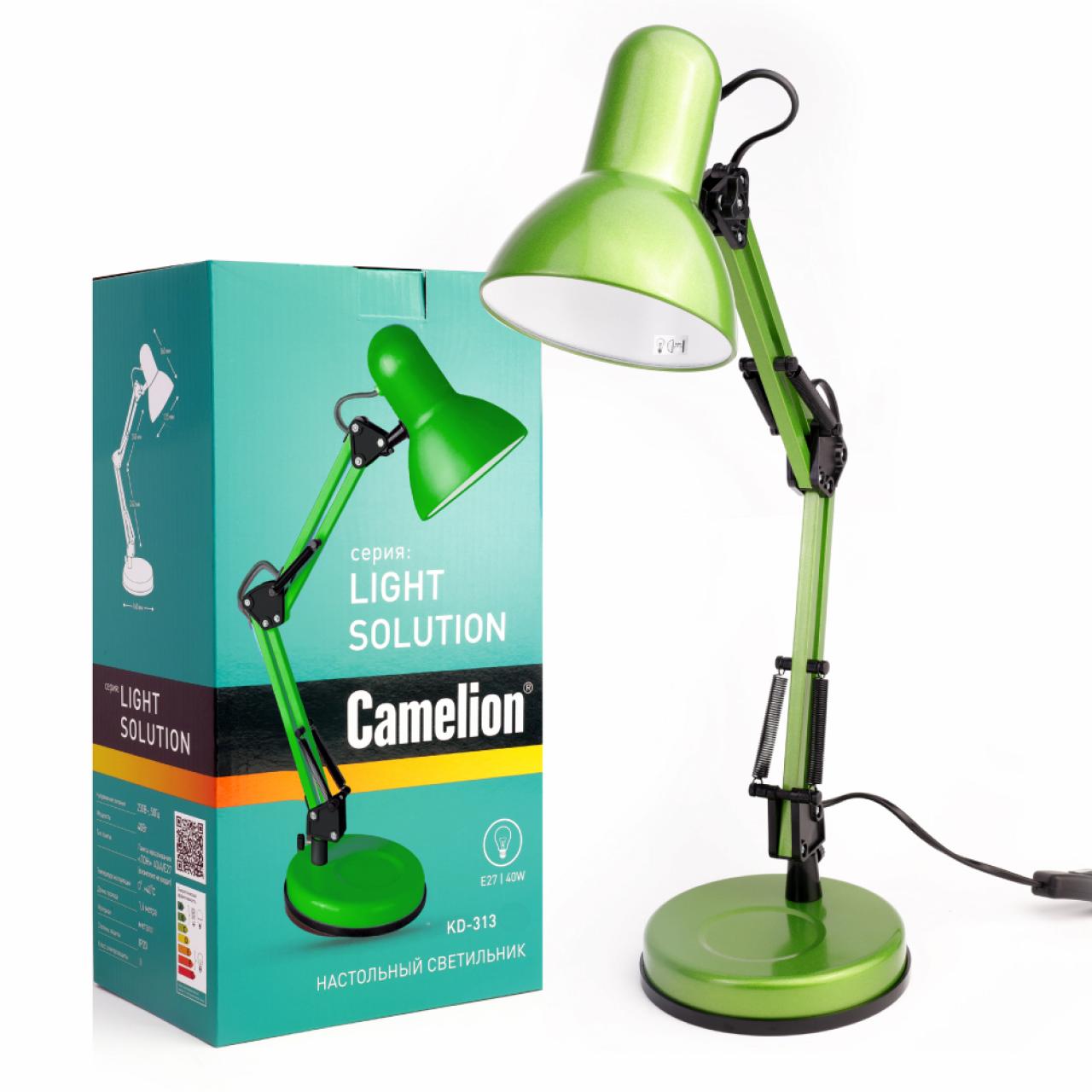 Светильник настольный Camelion KD-313 C05 зелёный