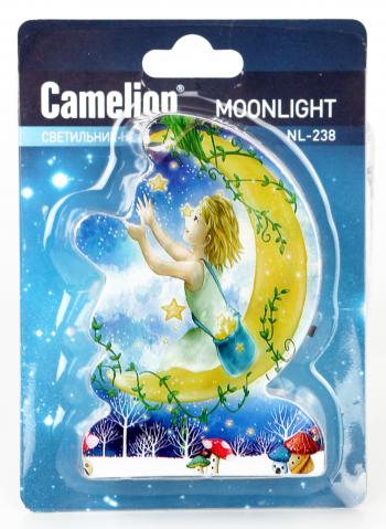 Освещение детское - ночник Camelion NL-238 "Месяц"